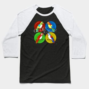 Enchanted Tiki Birds Baseball T-Shirt